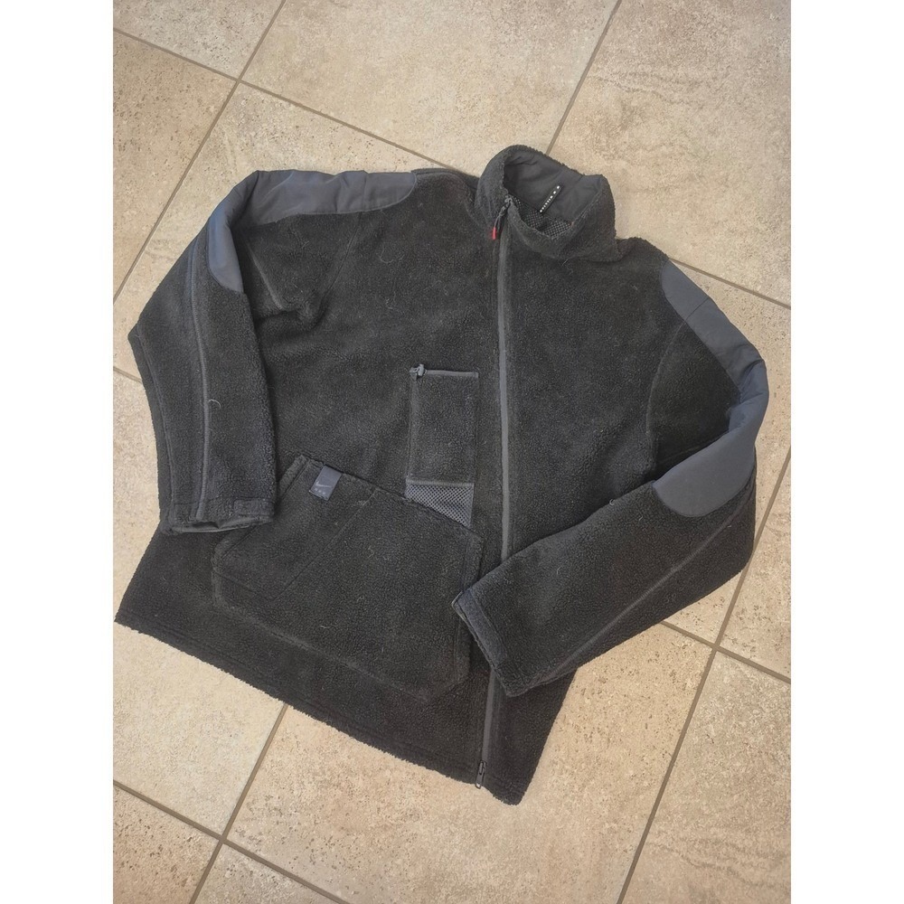 Nike x Matthew M William Black Sherpa Jacket Assymetrical Zip - Medium‎ - Picture 3 of 15